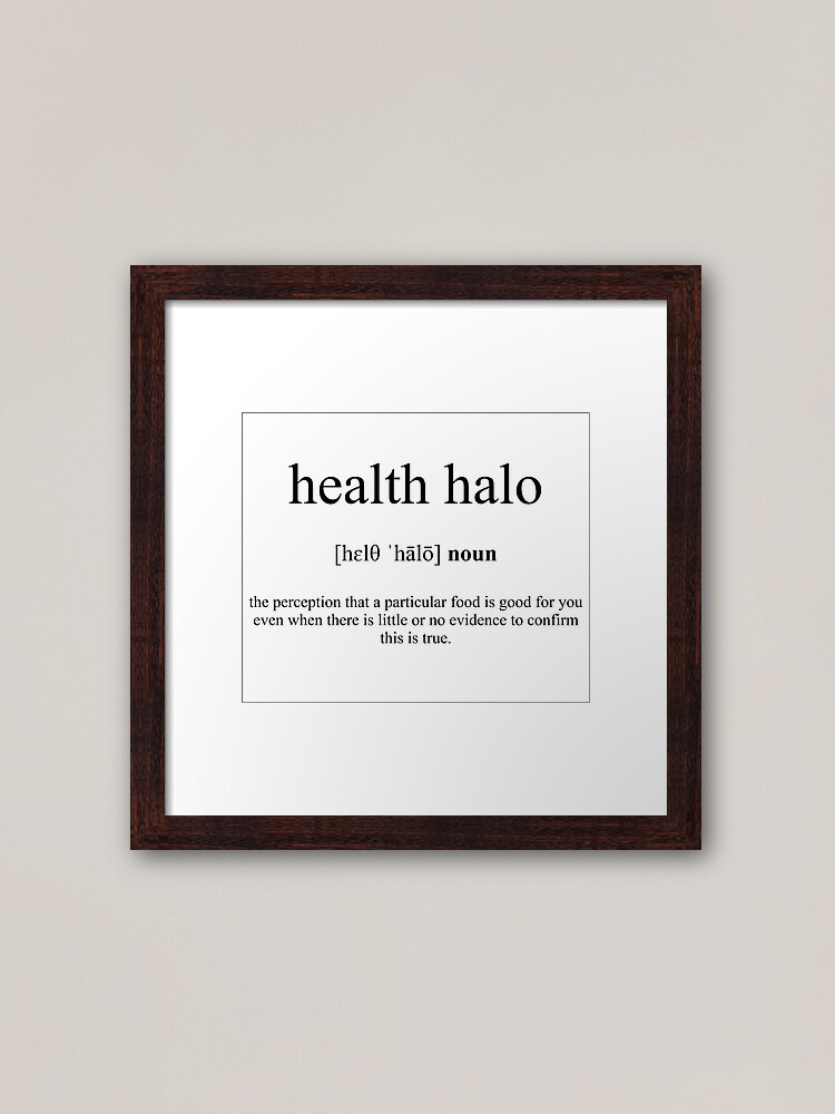 Health Halo Definition | Dictionary Collection | Framed Art Print