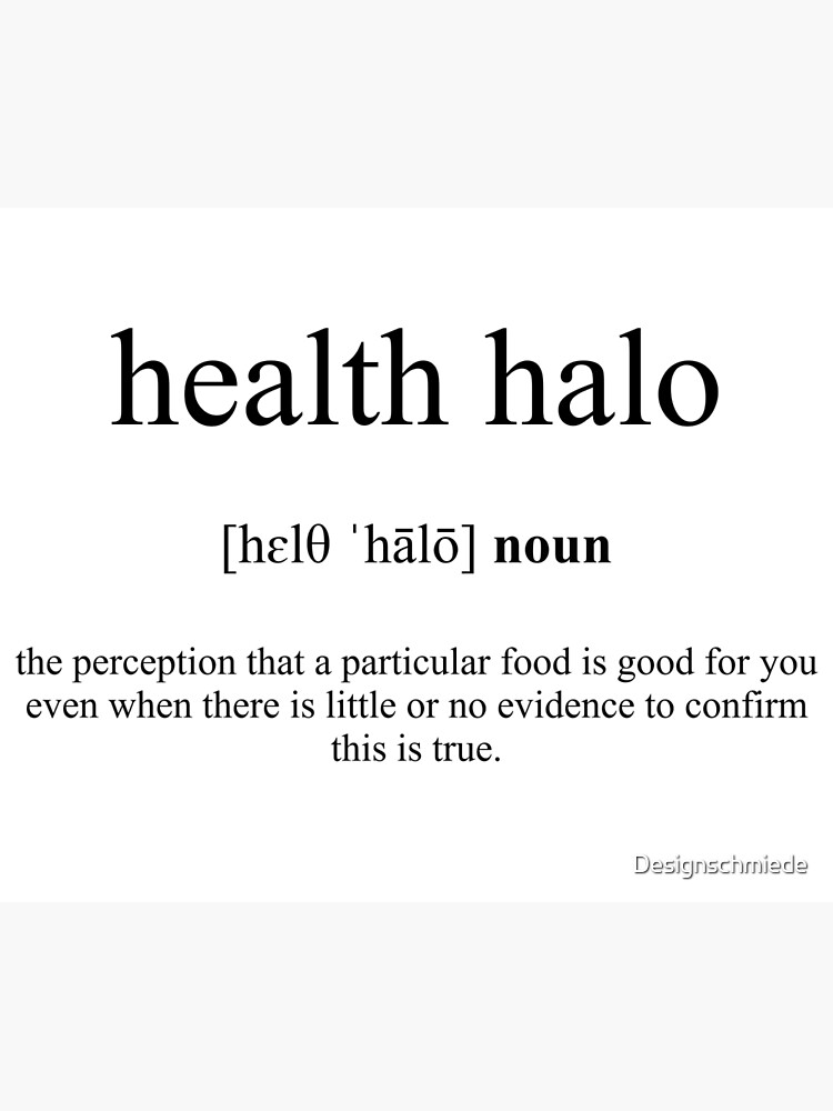 Health Halo Definition | Dictionary Collection | Poster