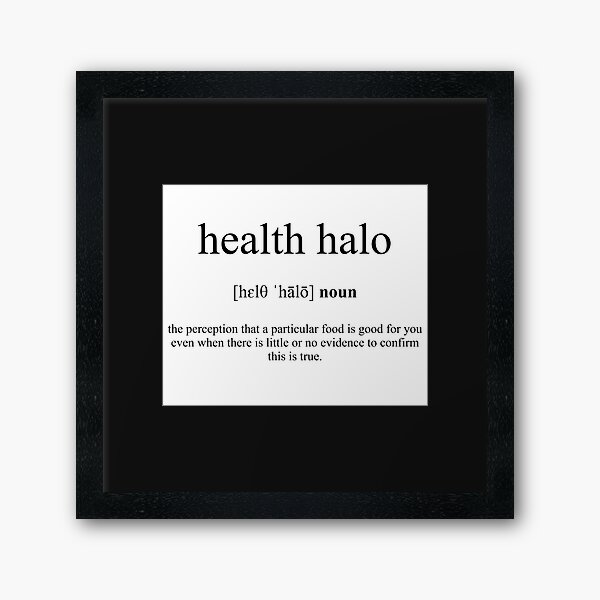 Health Halo Definition | Dictionary Collection | Framed Art Print