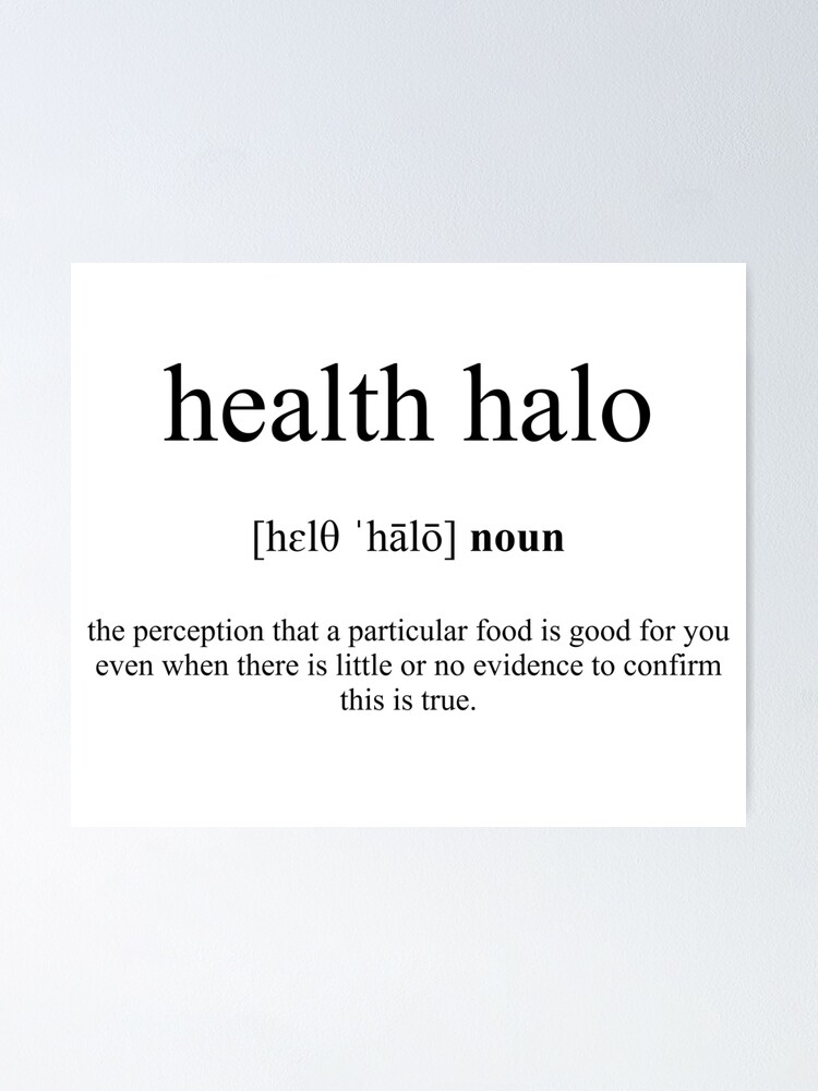 Health Halo Definition | Dictionary Collection | Poster