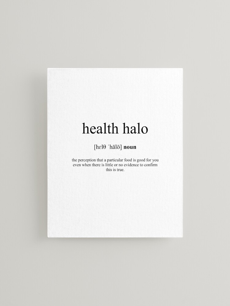 Health Halo Definition | Dictionary Collection | Poster