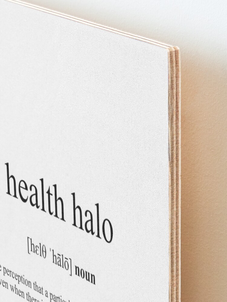 Health Halo Definition, Dictionary Collection Spiral Notebook by  Designschmiede