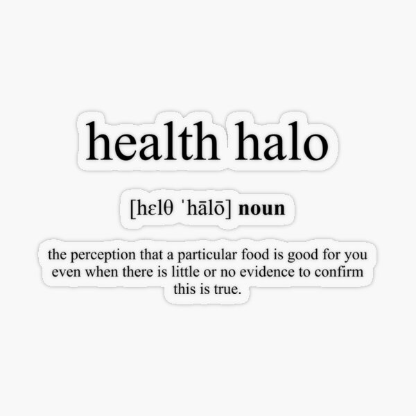 Health Halo Definition | Dictionary Collection | Poster