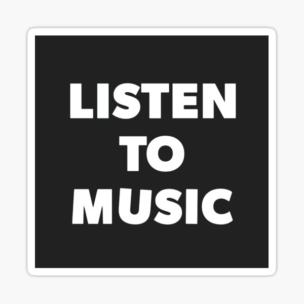 Listen to Music Sticker