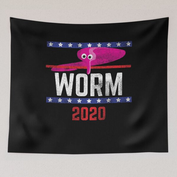 Item preview, Pink Worm On A String Meme. Retro Style Magic Fuzzy Worm for President 2020 designed and sold by Good-Find.
