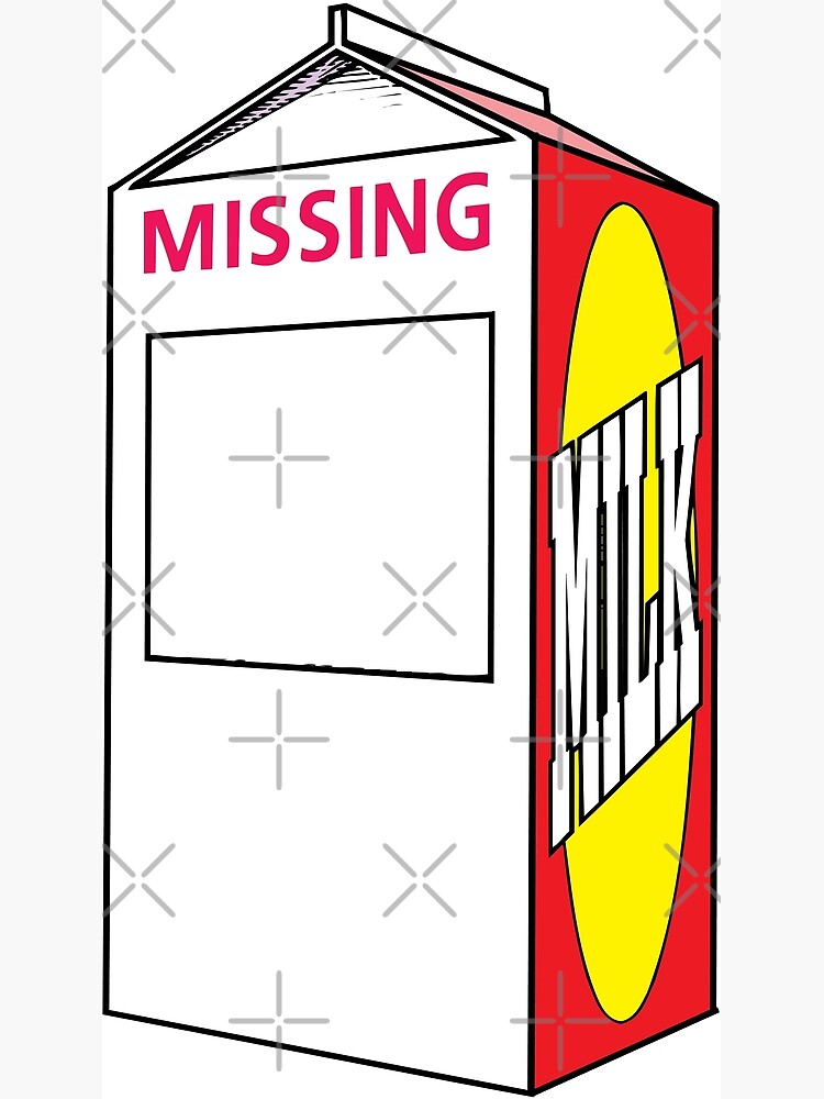 "Missing Person Milk Carton" Poster for Sale by SamuelMolina Redbubble