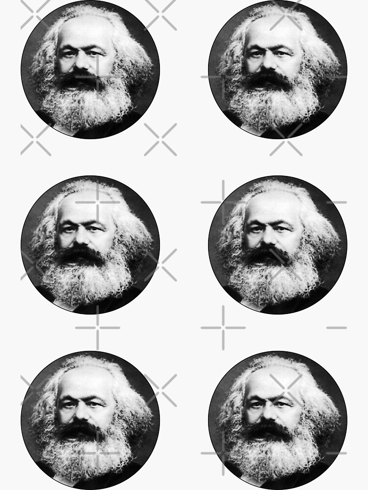 Thumbnail 3 von 3, Sticker, Karl Marx-Aufkleberpaket designt und verkauft von BigTime.