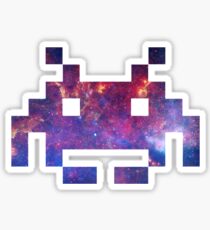 Space Invader Galaxy Sticker