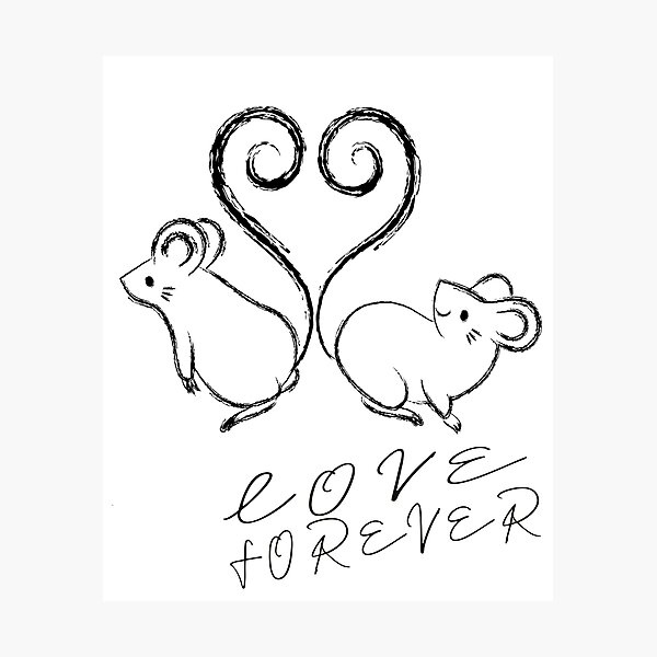 Item preview, Love Forever Mice designed and sold by jadellaa.