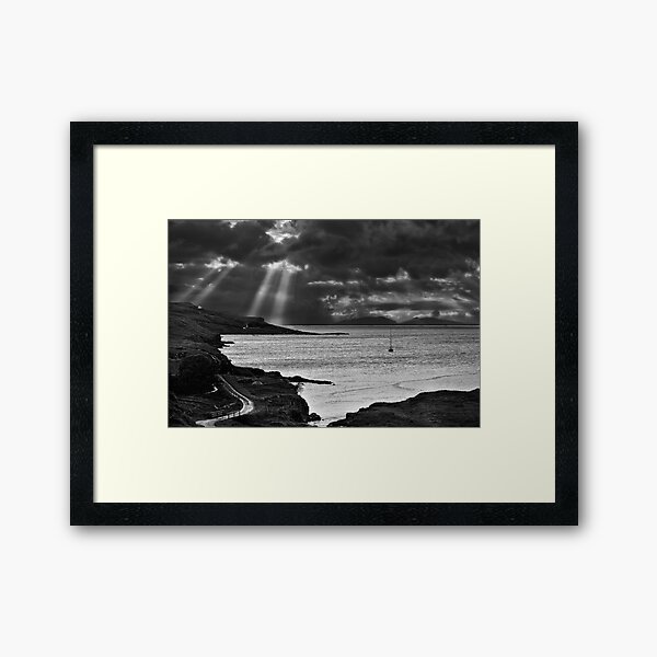 Storm Light on North Uist 03 - Isle of Skye, Scotland Framed Art Print