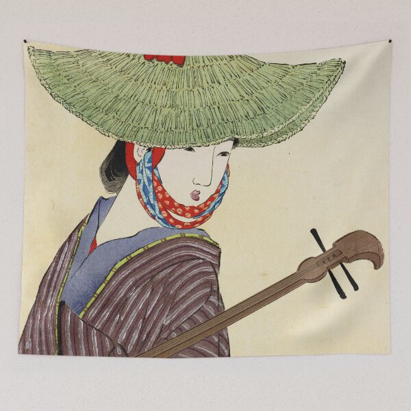 Item preview, Takeuchi Keishu - Shamisen player designed and sold by Hangastudio.