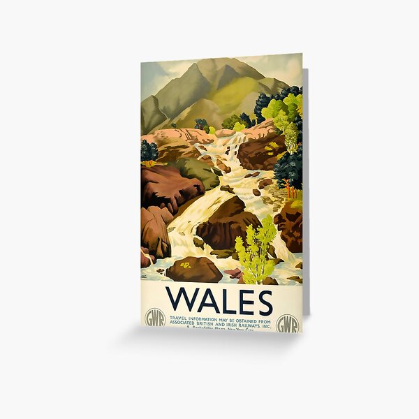 Item preview, Wales vintage travel poster designed and sold by stickart-marek.