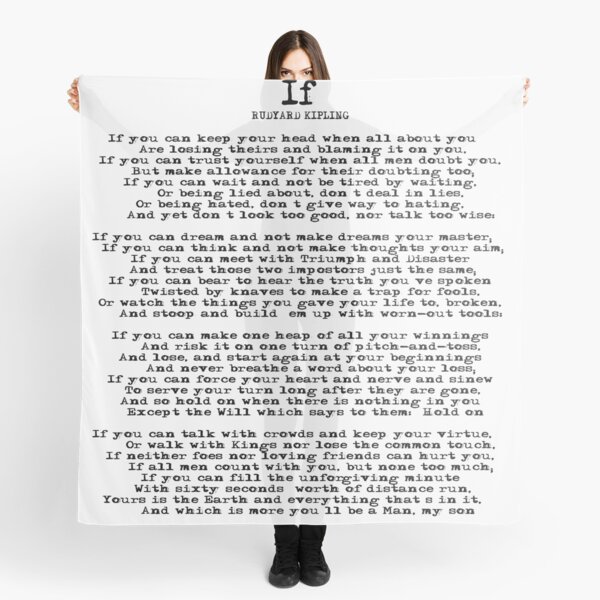 Famous Poem Scarves Redbubble