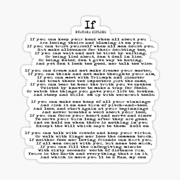 Item preview, IF poem designed and sold by czerinaart.