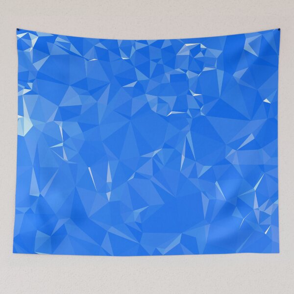 Item preview, Azure blue crumpled abstract art designed and sold by ADEDIGATO.