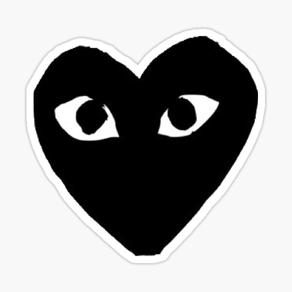 French Heart Designer Brand Sticker