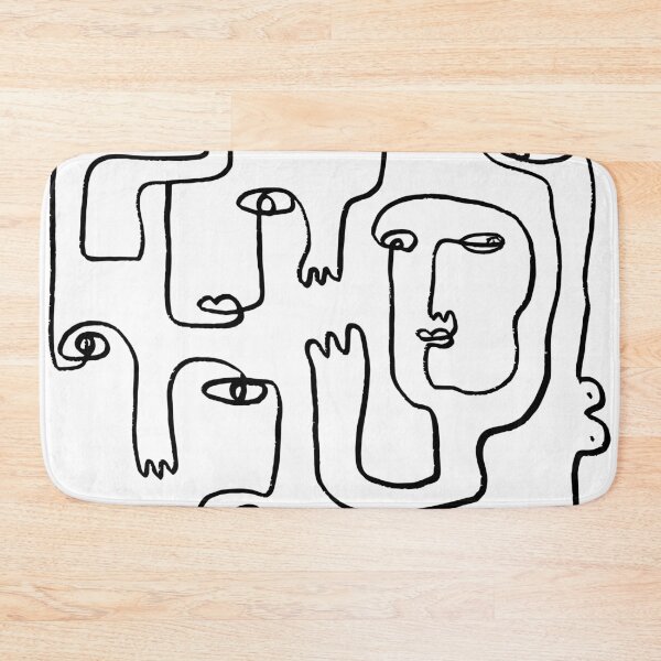 Item preview, One line abstract faces designed and sold by Foxeye Daisy.