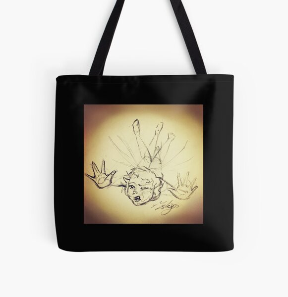 Clumsy Fairy Sketch All Over Print Tote Bag