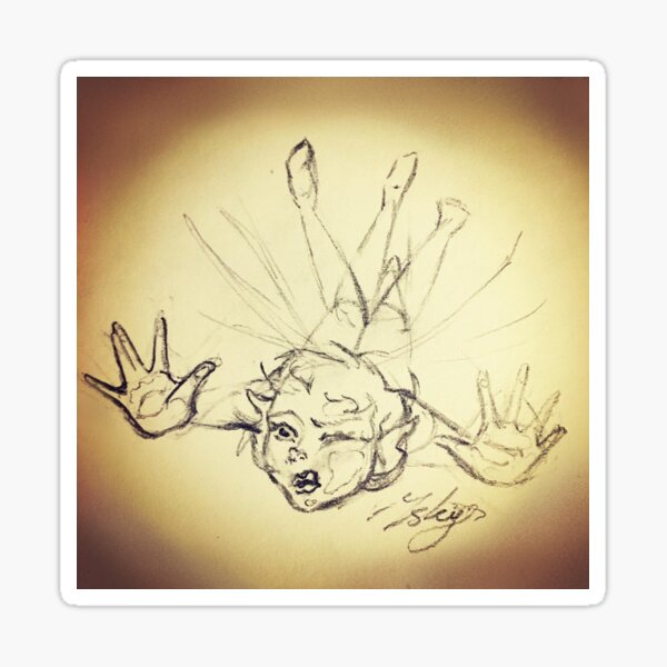 Clumsy Fairy Sketch Sticker