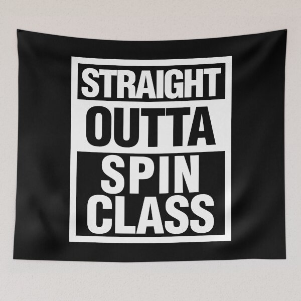 Item preview, Straight Outta Spin Class Spinning Cycling designed and sold by elhefe.