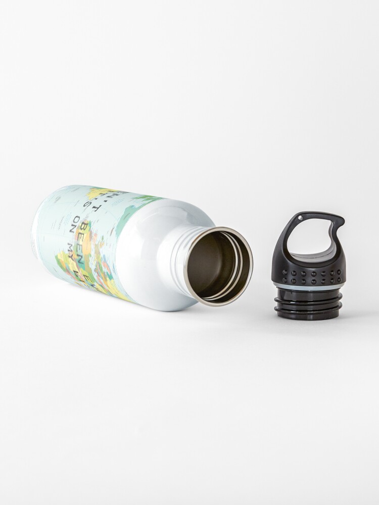 Alternate view of I haven't been everywhere but it's on my list - travel quote Water Bottle