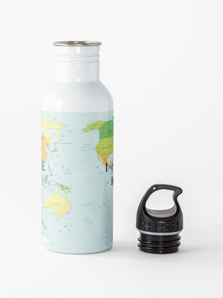 Alternate view of I haven't been everywhere but it's on my list - travel quote Water Bottle