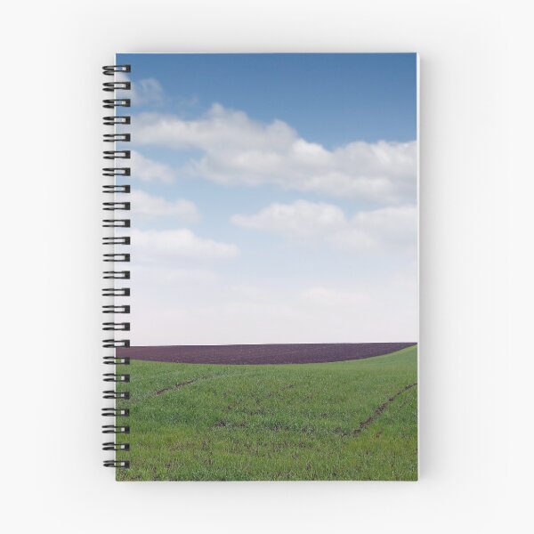 Item preview, Plowed and green wheat fields in spring landscape designed and sold by goceris.