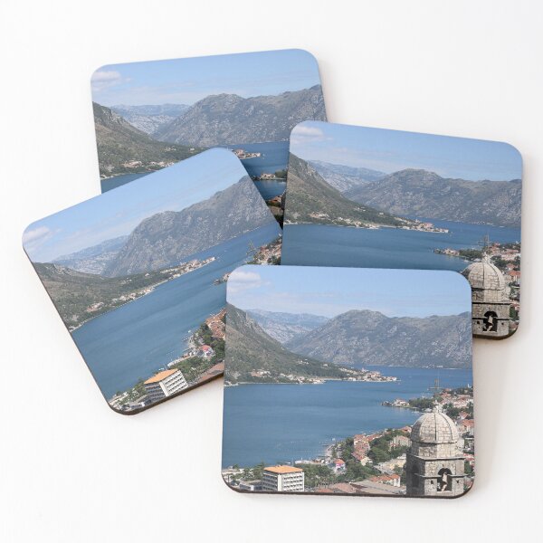 Item preview, Church of Our Lady of Remedy Kotor bay landscape Montenegro designed and sold by goceris.