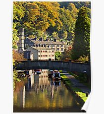 Hebden Bridge in Autumn Poster