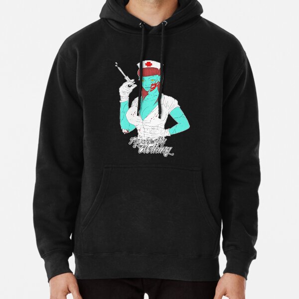 Undead Nurse Pullover Hoodie For Sale By Psychoskin Redbubble