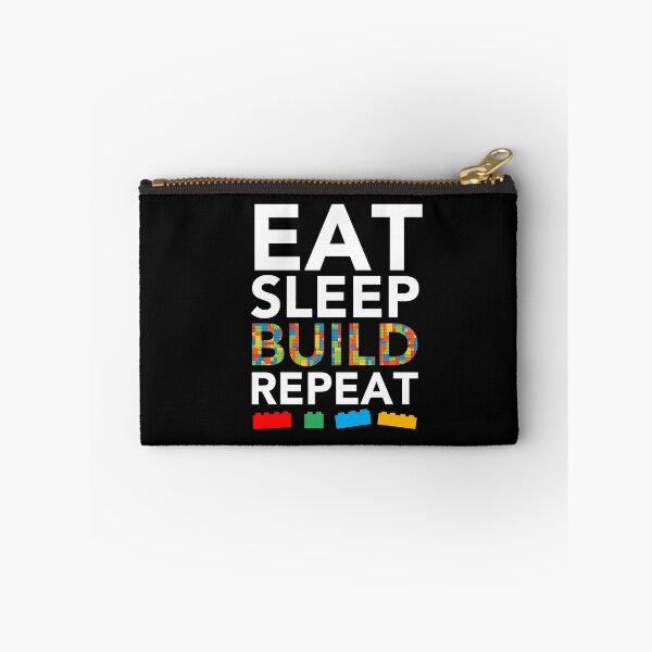 Item preview, Eat Sleep Build Repeat Building Blocks Ladrillos Maestro Constructor designed and sold by JukeLox.