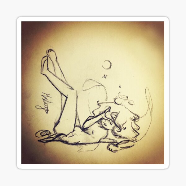 Hungover Fairy Sketch Sticker