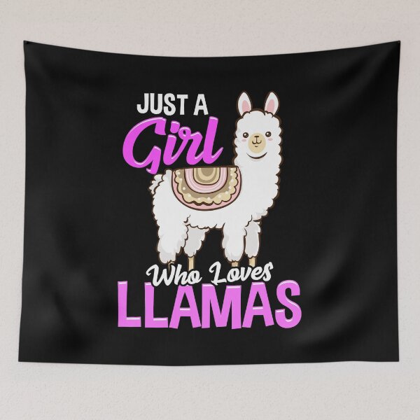 Item preview, Just A Girl Who Loves Llamas Cute & Funny Lama designed and sold by perfectpresents.