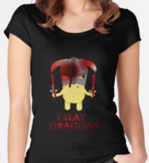 I Slay Dragons! Women's Fitted Scoop T-Shirt