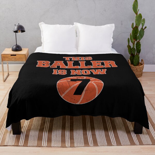 Item preview, This Baller Is Now 7 - Kids 7th Birthday Basketball design designed and sold by Grabitees.