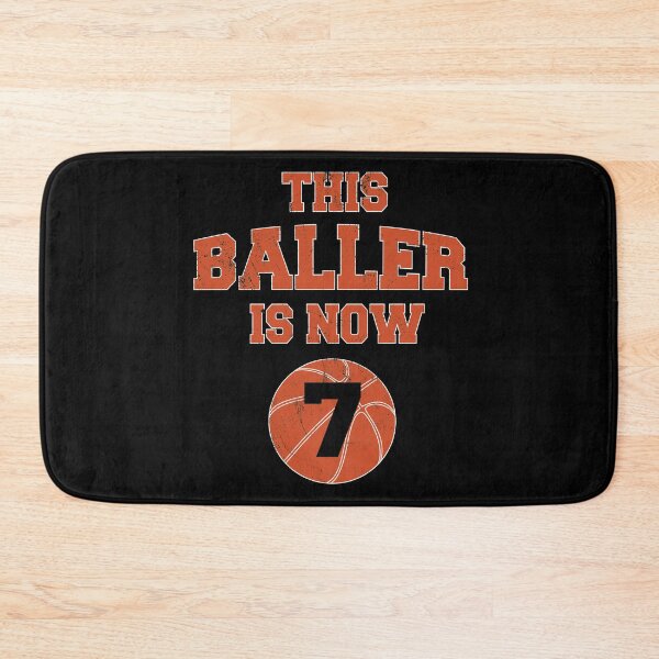 Item preview, This Baller Is Now 7 - Kids 7th Birthday Basketball design designed and sold by Grabitees.