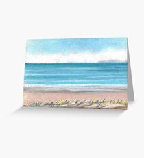 Marine sky white Greeting Card