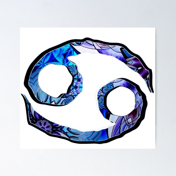 Item preview, Blue Tone Cancer Astrological Symbol  designed and sold by Michell Rosenthal.