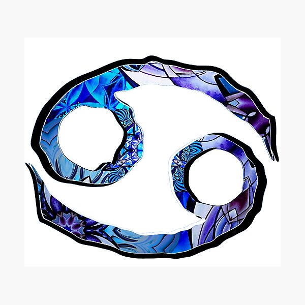 Item preview, Blue Tone Cancer Astrological Symbol  designed and sold by Michell Rosenthal.