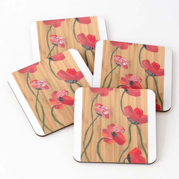 Item preview, Poppies on Wood designed and sold by TheCraftBarn.