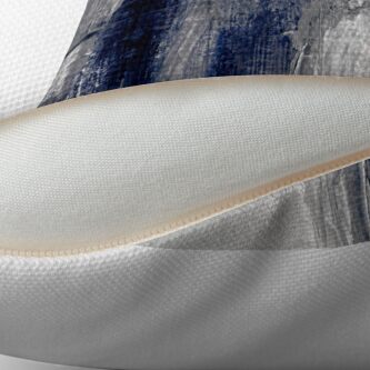 Alternate view of blue gray abstract Throw Pillow