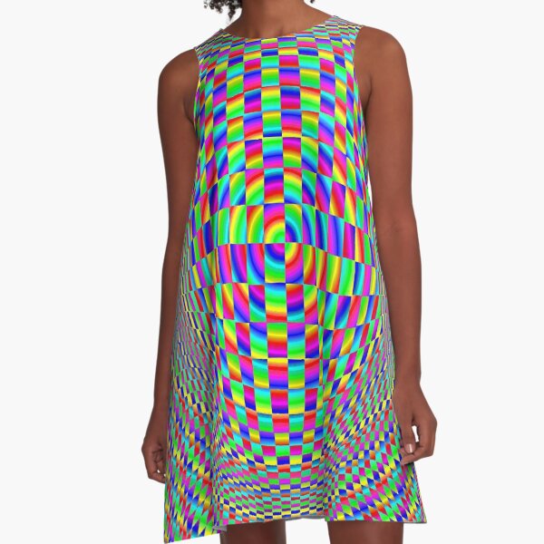 Optical Illusion, Visual Illusion, Cognitive Illusions,  A-Line Dress