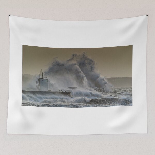 Item preview, Porthcawl during Storm Ciara designed and sold by Jinxyboy1908.