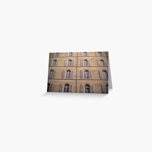 Parisian Windows Greeting Card