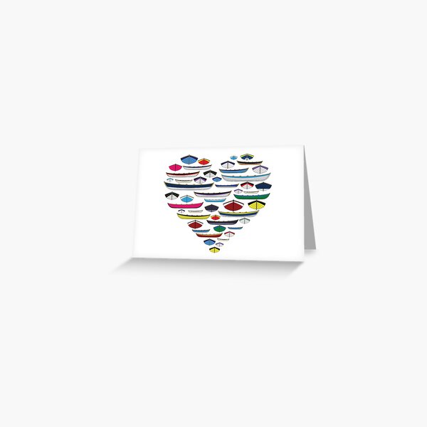 Item preview, Heart full of boats designed and sold by SkiffieShop.
