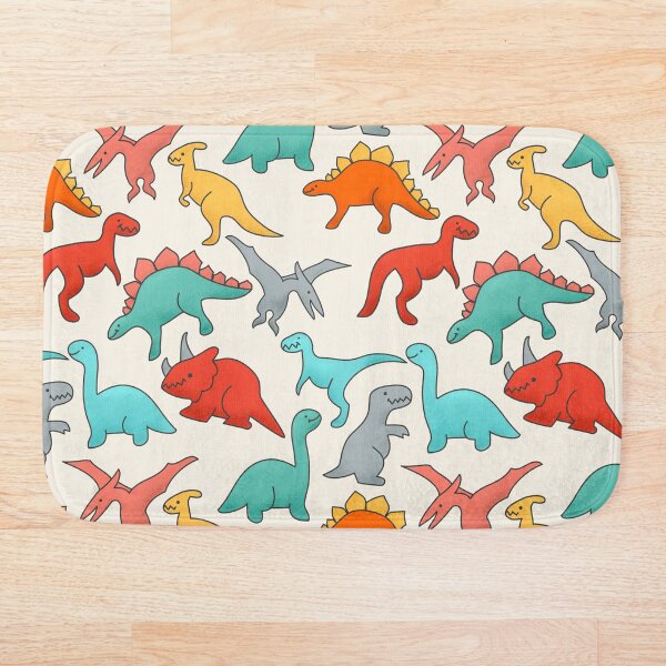 Dinosaur pattern Bath Mat