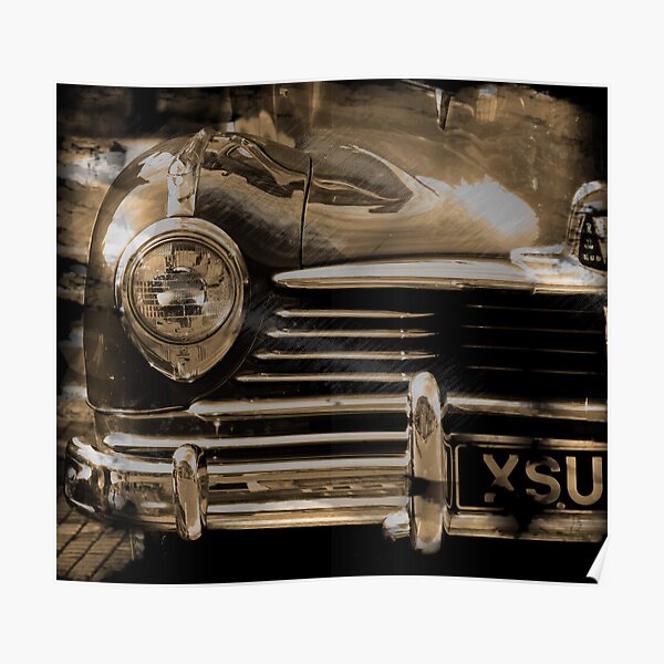 Classic Retro Car Poster
