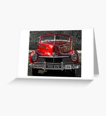 Old Red Car Greeting Card