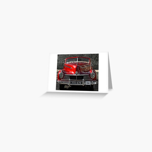 Old Red Car Greeting Card