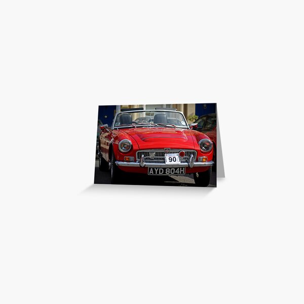 Classic MG Car Greeting Card